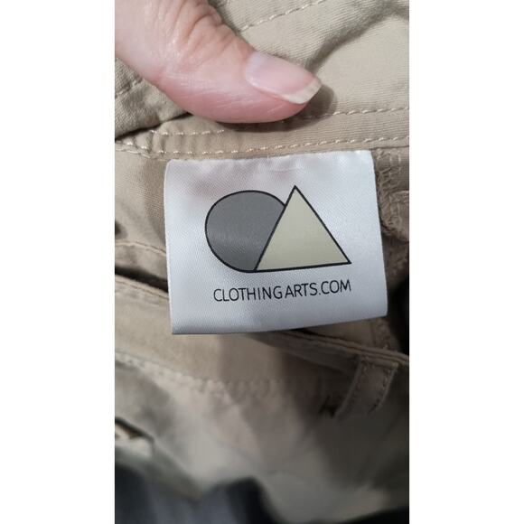 Clothing Arts pic pocket proof pants Travelercargo zip snap survival Mens 34x30 - Picture 9 of 11